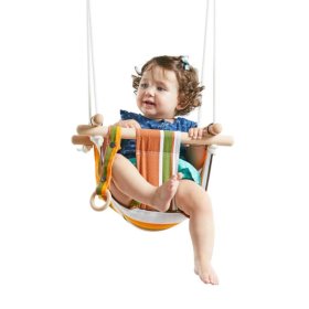 Dvěděti Children's textile swing 100% striped cotton, 2Kids Toys