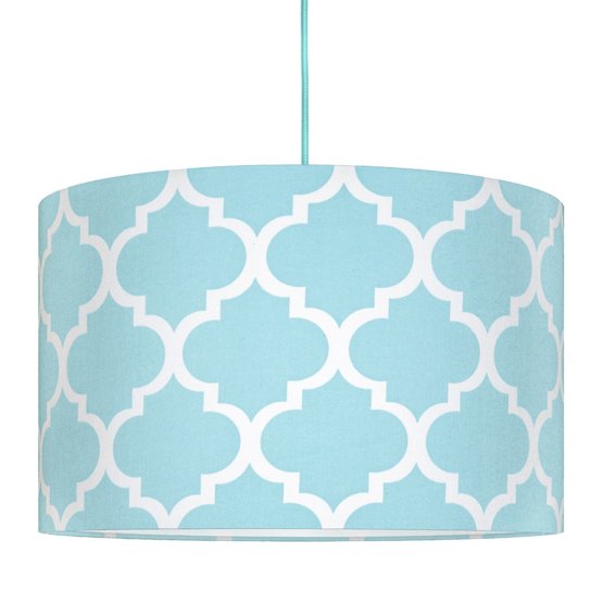 Textile hanging lamp Morocco - blue