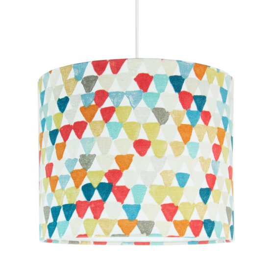 Textile hanging lamp triangles - Mini