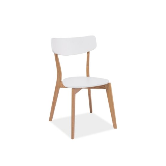 Dining chair Mosso oak / white
