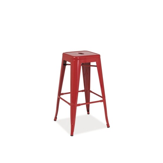 Bar stool LONG red