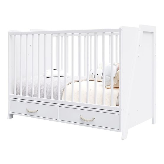 2-in-1 Crib and Desk CONE 120x60 - WHITE