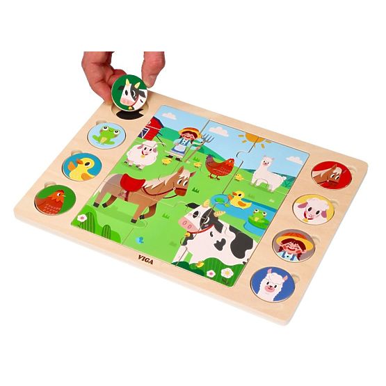 2-in-1 Farm Puzzle - Find the Shadow Puzzle