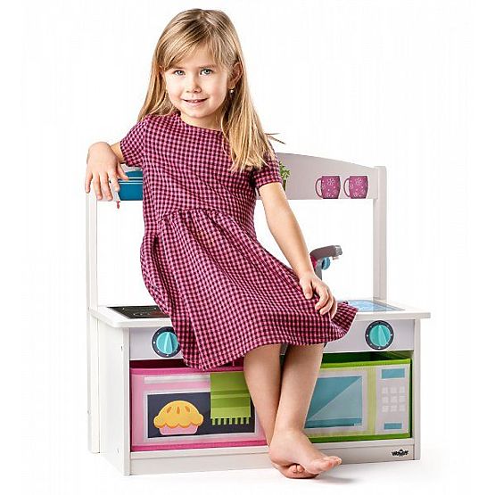 2-in-1 Play Bench and Kitchen