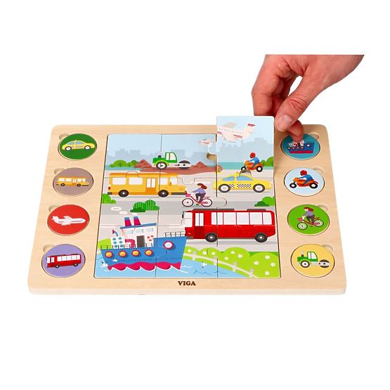 2-in-1 Puzzle Vehicles - Puzzle and Find the Shadow Game