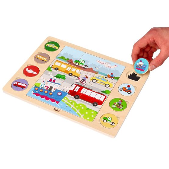 2-in-1 Puzzle Vehicles - Puzzle and Find the Shadow Game