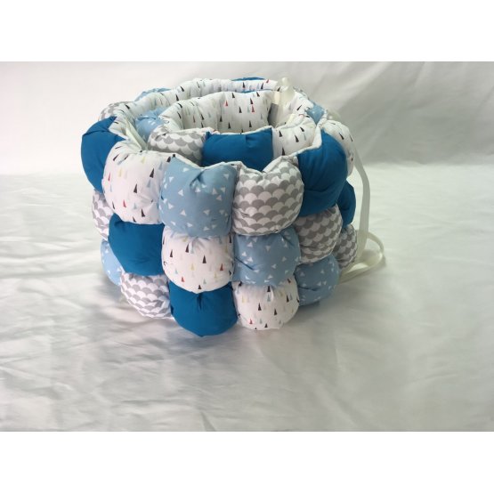 Cushion to cribs - blue