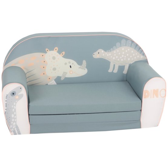 Children's sofa Dino - gray blue