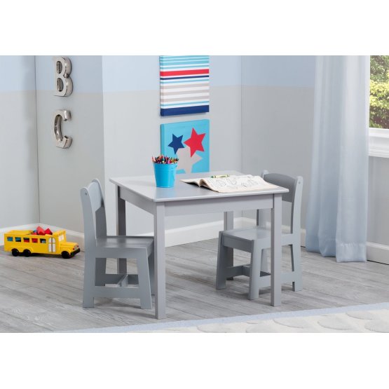 Children's table with chairs grey