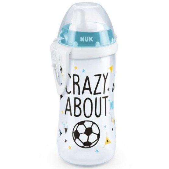 Children bottle NUK Sports Cup Football 450 ml turquoise