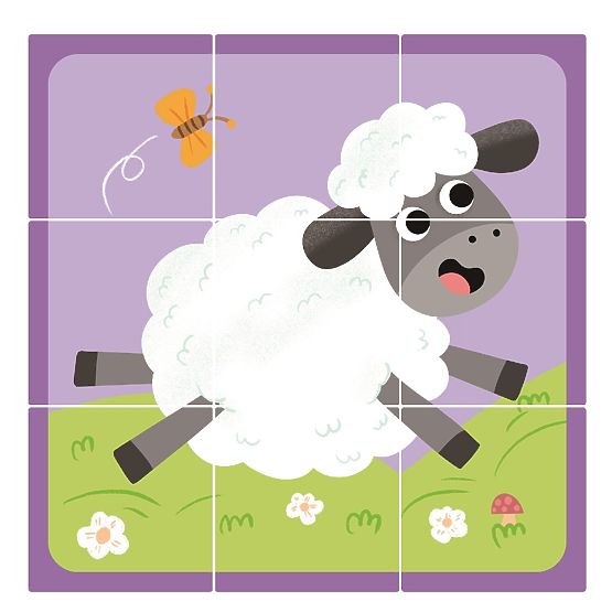 2Kids Toys Wooden Blocks Farm