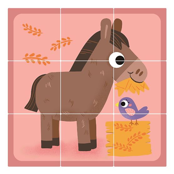 2Kids Toys Wooden Blocks Farm