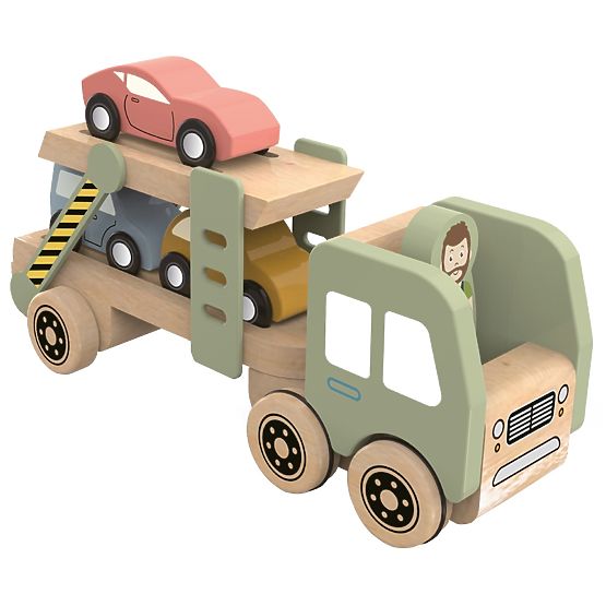 2Kids Toys Wooden Car Transporter