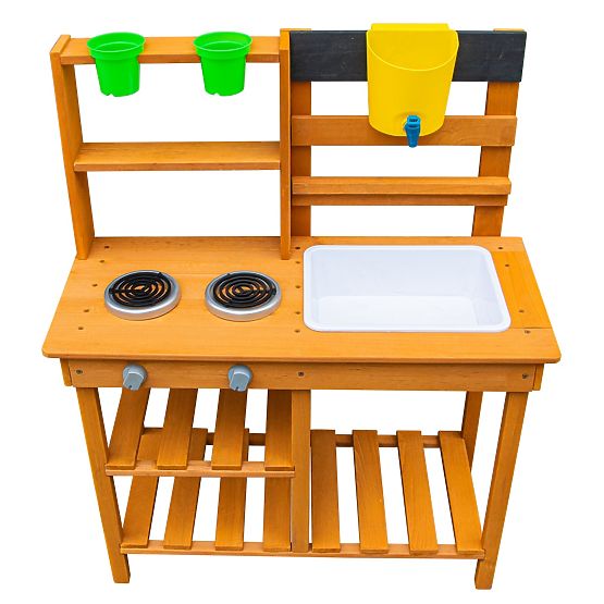 2Kids Toys Wooden Garden Kitchen with Sink
