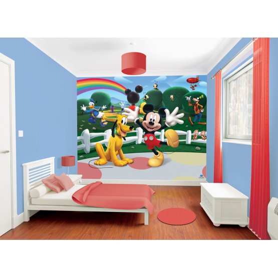 3D Mickey Mouse Clubhouse Wall Mural