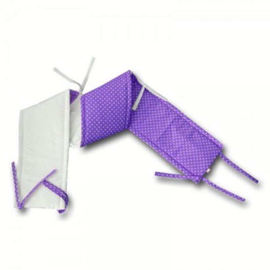 180 x 25 cm Gadeo Cot Bumper - Purple