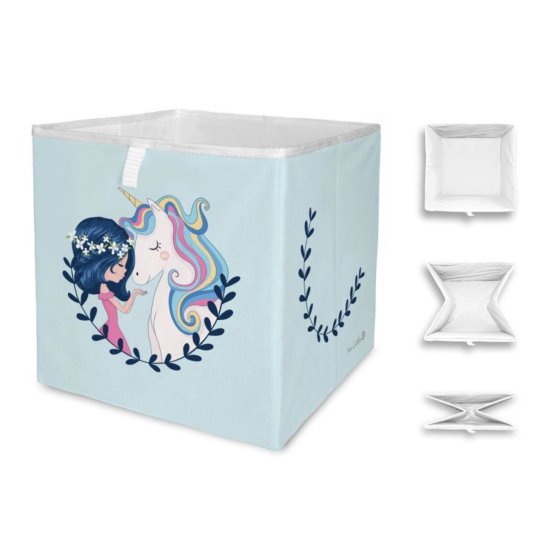 Mr. Little Fox storage box girl and unicorn