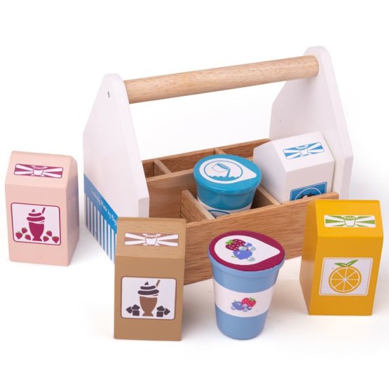 Bigjigs Toys Cocktail products in a portable box