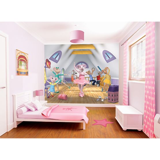 3D Angelina Ballerina Wall Mural
