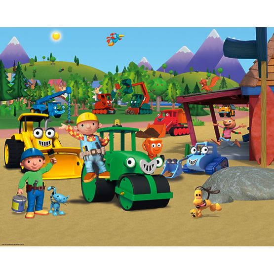 3D Bob the Builder Wall Mural
