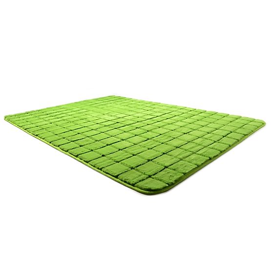 3D BRICK Green Children's Rug