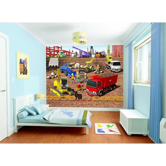 3D Building Site Wall Mural
