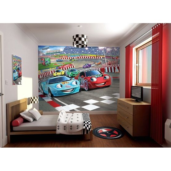 3D Cars Wall Mural