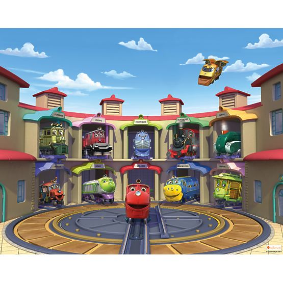 3D Chuggington Wall Mural