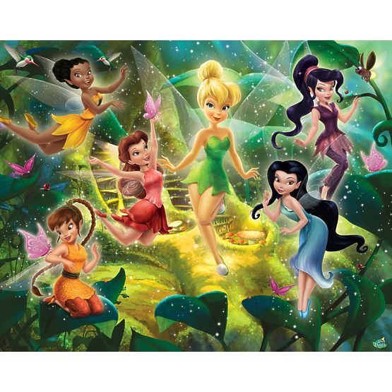 3D Disney Fairies Wall Mural 