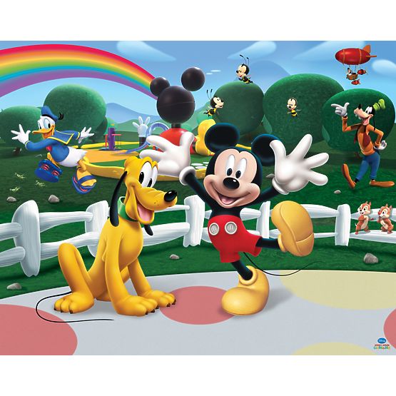 3D Mickey Mouse Clubhouse Wall Mural