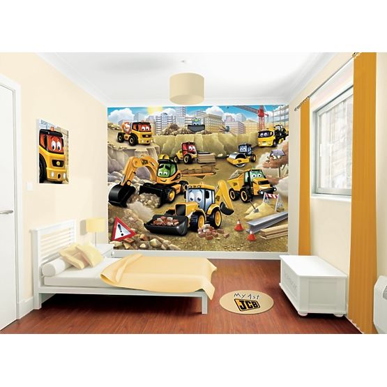 3D My First JCB Wall Mural