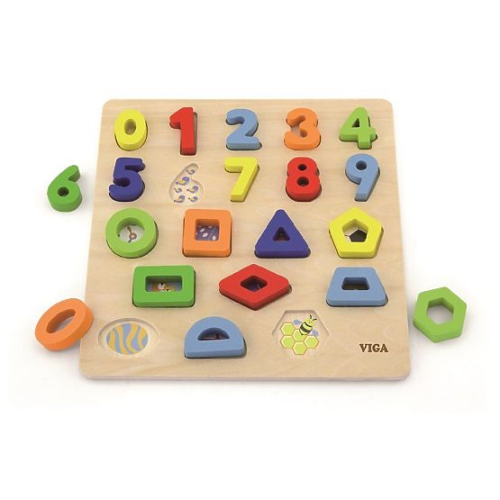 3D Puzzle Shapes and Numbers
