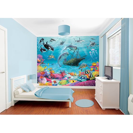 3D Sea World Wall Mural