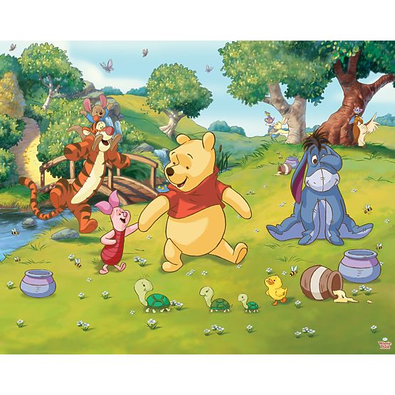 3D Winnie the Pooh Wall Mural