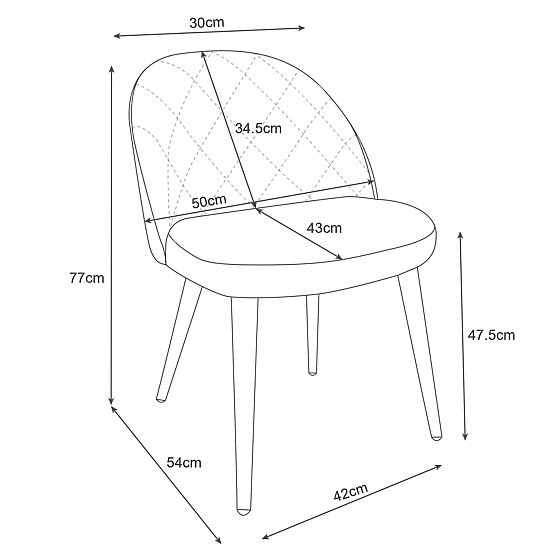 4x Velvet Upholstered Chairs SJ.077 Bottle Green