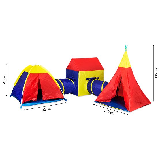 5-in-1 Children's Tent Set House + Tunnels IPLAY