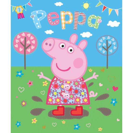 8-Panel Children's Wall Mural - Peppa Pig