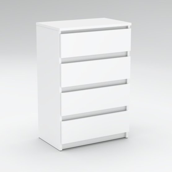 White Simply 4 chest of drawers