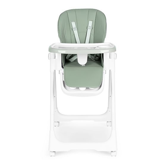 Adjustable Height High Chair, Eco-leather, Straps, Double Tray ECOTOYS