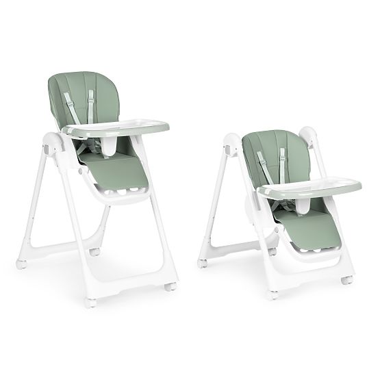 Adjustable Height High Chair, Eco-leather, Straps, Double Tray ECOTOYS