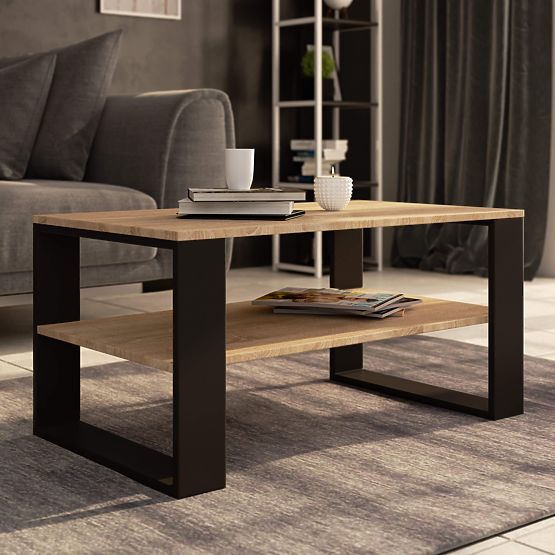 ALEX COFFEE TABLE OAK SONOMA / BLACK