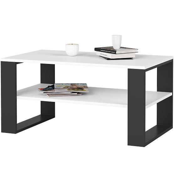 ALEX COFFEE TABLE WHITE / BLACK