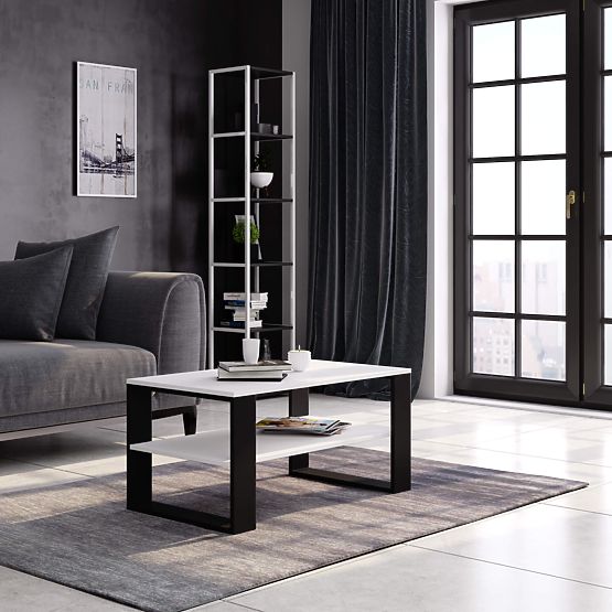 ALEX COFFEE TABLE WHITE / BLACK