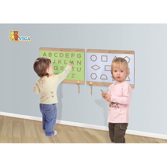 Alphabet drawing template