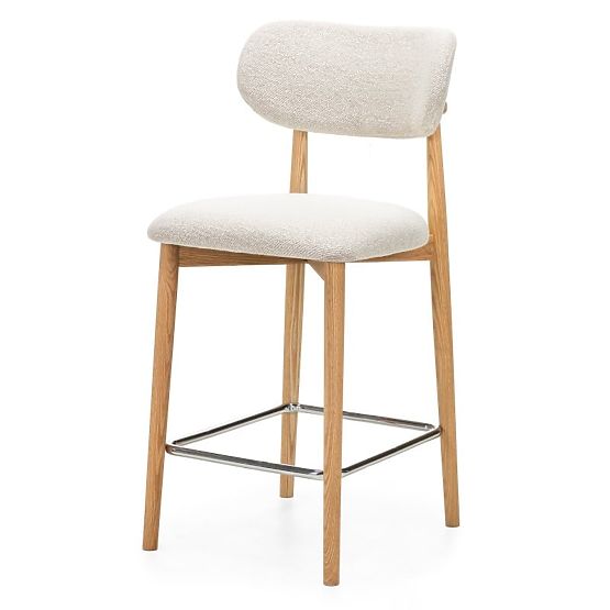 Amalfi Bar Stool, Cream, Oak