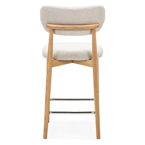 Amalfi Bar Stool, Cream, Oak