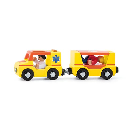 Ambulance with Trailer and Figures