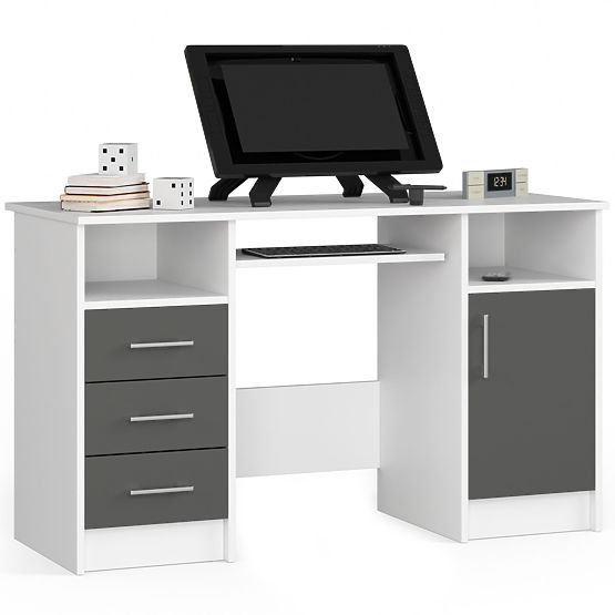 ANA PK DESK WHITE / GRAY