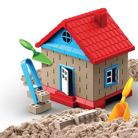 ART CRAFT Build Your Own House with Kinetic Sand