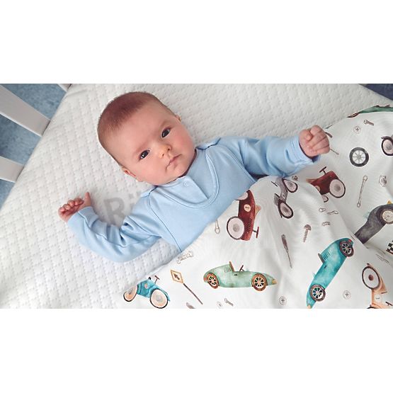 ASEPTIC Crib Mattress with Antibacterial Foam: Size - 120x60